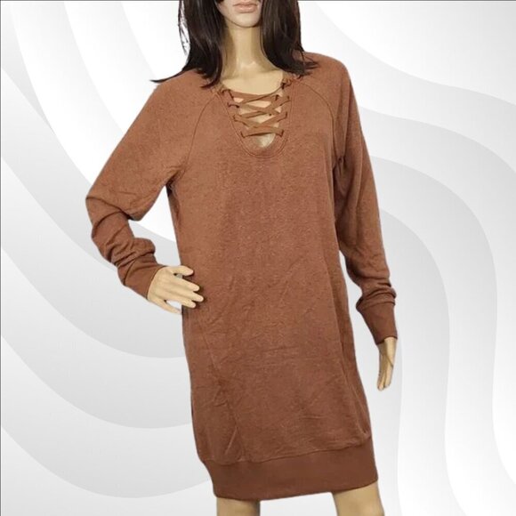 2/$50 Prana Roxy Heather Cozy Up Terry Dress Size XS โ Casual & Comfortable - Picture 3 of 8